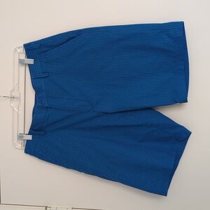 Adidas Men's Blue Striped Golf Shorts size 32